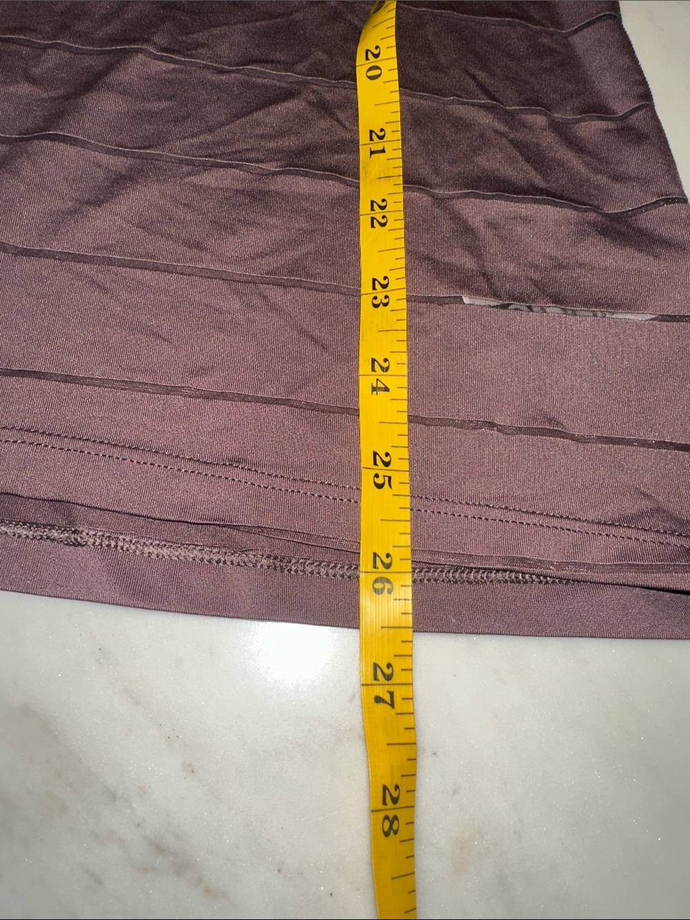 Athleta Mauve Striped Racerback Tank Top size medium - Picture 6 of 7